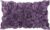 KINGROSE Hand Crafted Stereo Flower Throw Pillow Cover Rectangular Cushion Cover Soft Pillow Case for Sofa Couch Chair Bed Living Room Office 12 x 20 Inches Velvet Purple