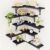 Fixwal Corner Shelves Wall Mounted Set of 5, Floating Shelves for Wall Bathroom, Kitchen, Bedroom, Home Decor, Laundry Room, Living Room (Black)