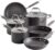 Anolon Advanced Home Hard Anodized Nonstick Cookware Set, Pots and Pans Set, 9-Piece, Moonstone