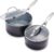GreenPan Valencia Pro Ceramic Nonstick 1.66QT & 3.3QT Saucepan Pots with Lids Set, Hard Anodized PFAS-Free Cookware, Induction Ready & All Cooktops, Soup & Sauce, Dishwasher & Oven Safe to 600F, Gray