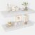Acovy 30 Inch Floating Shelves, 12″ Deep Floating Shelf Wall Mounted, 30″ Wall Shelves, Rustic Deep Bookshelf, Extra Deeper & Thicker Display Shelves for Bedroom, Living Room, White, Set of 2