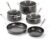 All-Clad HA1 Hard Anodized Nonstick (8-Piece) Pots and Pans Set Non Stick Cookware Sets, Oven Broiler Safe 500F, Black