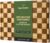 Decorative Checkered Thick Bamboo Cutting Board, End Grain Wood Chopping Board for Kitchen, Non-slip, Long-Lasting & Crack-Resistant, Serving Tray, Perfect Housewarming Gift 16.5”x11.6”x0.8”