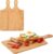 Bamboo Cutting Board Set of 3 with Handle, Wooden Cutting Boards for Kitchen, Bamboo Chopping Board Set for Meat, Vegetables, Fruit and Bread