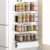 Magnetic Spice Rack For Refrigerator, Magnetic Fridge Shelf For Kitchen, Magnetic Shelf For Fridge Space Saving Black 4 Pack With Magnetic Paper Towel Holder