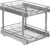 2-Tier Pull-Out Cabinet Organizer with Heavy-Duty Steel Frame, Full-Extension Sliding Shelves, Holds 100 lbs, Easy Install for Kitchen, Pantry & Under Sink Cabinets, 15″ W x 21”D x 16.5″ H