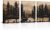 WELMECO Rustic Cabin Decor Bear Wall Art Framed Canvas Art Farmhouse Bedroom Bathroom Living Room Decor 12″x16″ x 3Pieces