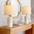 PoKat 20.75″ Small Modern Ceramic Table Lamps Set of 2 for Bedroom, White Bedside Lamps for Night Stands, Farmhouse Desk Decor Gift Nightstand Table Lamps for Living Room End Table Beige