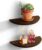 QsQueen Solid Wood Half Round Floating Wall Shelves | Elegant Floating Shelves, Elevate Your Space. Perfect for Living Rooms, Bathrooms, Bedrooms, Offices, Children’s Rooms