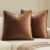 MIULEE Brown Velvet Throw Pillow Covers 18×18 Soft Decorative Solid Square Cushion Cases Pack of 2 Modern Luxury Home Decor for Couch, Sofa, Bedroom