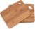 Lipper International Bamboo Wood Thin Kitchen Cutting Boards with Oval Hole in Corner, Set of 2 Boards, 6″ x 8″ x 0.25″