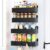 Magnetic Spice Rack for Refrigerator, Kitchen Organizer and Storage Shelf, Black (4 Pack)…
