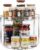 LAMU 2 Tier Lazy Susan Turntable Organizer 9.25” Rotating Spice Rack Organization for Cabinet, Kitchen, Pantry, Countertop, Bathroom, Vanity, Medicine Cabinet Organizer, Clear