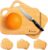 2 Pack Small Bamboo Wood Cutting Board for Kitchen 8.6″ x 6″ Mini Wooden Charcuterie Boards Lightweight Chopping Board Non Toxic Serving Board Tiny Chef Set Camping Fruit Lemon Sandwich Cheese Board
