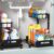 L-Shaped Under Sink Organizer, 2 Pack 2-Tier Pull Out Metal Kitchen Cabinet Organizer with Sliding Storage Drawer, Height Adjustable Heavy Duty Under Bathroom Sink Storage for Cleaning Supplies