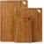 3 Pcs Best Safe Bamboo Cutting Boards Set for Kitchen Non Toxic Solid Hard Wood Chopping Board Meat Large Wooden Cutting Board with Juice Groove Bread Cheese Charcuterie Boards Carving Butcher Block