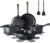 SENSARTE 15Pcs Nonstick Cookware Set Pots and Pans Set Kitchen Cooking Frying Pans with Stay-cool Handle, Dishwasher Safe, Induction Compatible, PFOA/PFOS Free, Black