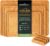 Keechee Bamboo Cutting Board, Reversible Wood Cutting Boards for Kitchen with Juice Grooves, Atelier Collection Handcrafted Large Serving Tray, Luxury Housewarming Wedding Gifts for New Home