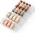 Yieach 4 Pack Adjustable Narrow Spice Rack for Drawer – Expandable From 9″ to 17.7″ – Acrylic Drawer Seasoning Organizer,Tiered Clear Spice Tray for Spices,Condiment,Nail Polish and Jar Organization