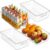 Simple Houseware 4 Pcs Kitchen Clear Bin Storage Organizer, 15″ x 8″ x 3.75″