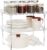 2 Pcs Cabinet Organizer Shelf, Stackable Kitchen Counter Shelves, Spice Rack,Countertop Organizers, Clear Plastic Storage Shelves Rack for Makeup,Bathroom,Cupboard,Desk,Pantry Organization