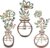 Mcdagogn 3 Pieces Metal Flowers Wall Decor – Rustic Farmhouse Wall Arts, Boho floral Minimalist Wall Decor for Living room Bathroom Bedroom laundry Room Kitchen Office – Housewarming Gifts