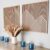 SnugLife 2 Pcs Wood Mountain Wall Art – Modern Wooden Panel Mountain Wall Decor, Decorative Forest Nature Abstract Line Minimalist Wall Art for Living Room Bedroom Farmhouse – Large 23.5”x23.5”