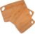 Lipper International 839 Bamboo Wood Thin Cutting Board with Oval Hole in Corner, Assorted Sizes, Set of 3