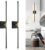 Morauroral Battery Operated Wall Sconces Set of 2, Dimmable 3 Color Battery Wall Sconce with Remote, Black Gold LED Rechargeable Sconces, 24 Inch Modern Wireless Wall Lights for Bedroom, Living Room
