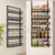 Mefirt Over The Door Pantry Organizer, Pantry Storage and Organization, 6-Tier Adjustable Hanging Baskets, Metal Wall Mount Spice Rack Seasoning Shelves for Home & Kitchen, Laundry Bathroom – Black