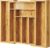 Pipishell Bamboo Expandable Silverware Drawer Organizer, Adjustable Kitchen Utensil Tray for Forks, Spoons and Knives, Wood Storage Cutlery Holder for Bedroom and Living Room