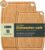 Lightweight Durable Bamboo Cutting Board Set with Non-Slip Feet, Wooden Cutting Boards for Busy Kitchen, Easy Storage & Clean Wooden Chopping Boards with Juice Groove Set of 2 (M+L)