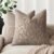 Foindtower Set of 2 Soft Textured Chenille Throw Decorative Pillow Covers Square Accent Solid Cushion Cover Cozy Neutral Farmhouse Pillow Case for Couch Sofa Bedroom Living Room 20×20 Inch,Light Taupe
