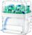 iCASA Trash Bag and Dishwasher Pod Dispenser – 3 in 1 Clear Storage Bins Holder for 13/30/33 Gallon Garbage Bags, Laundry Detergent Pods & Tabs, Under Sink Organizer for Kitchen and Laundry Room
