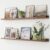 FLYJOE Picture Ledge Shelf, Floating Shelves Set of 2, 48 Inches Long Large Nursery Book Shelves for Toys Storage, Kids Bookshelf Wall Mounted for Living Room Bedroom Decor Books Photo Frames, Walnut