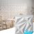 Art3d 33-Pack 3D Wall Panel for Interior Wall Décor, Diamond Textured PVC Accent Wall Paneling for Living Room Bedroom Office TV Wall Background, 11.8″x11.8″ Cover 32.Sq.Ft., White
