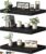 QEEIG 10″ Deep Floating Shelves for Wall – 10 x 16 inch Book Shelf Bathroom Bedroom Kitchen Living Room Hanging Bookshelf Farmhouse Set of 3, Black (025-40B3)