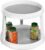 Simple Houseware 2-Tier Lazy Susan Spice Organizer, 10″ Diameter, White/Gray