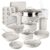 Granitestone Ceraluxe 20 Pc Ceramic Cookware Set Nonstick, Complete Pots and Pans Set Non Stick with 5 Pc Bakeware Set, Deep Frying Pan Set, & Steamer, Non Toxic PFOA Free, Oven & Dishwasher Safe