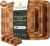 3 Pack Bamboo Cutting Board Set Non Toxic Wooden Cutting Board for Kitchen Non Slip Solid End Grain Thick Wood Juice Groove Chopping Board Edge Grain Teak Smart Marble Flexible Round Stone Metal