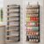 8 Tier Over The Door Pantry Organizer, 2 IN 1 Wall Mount or Hanging Spice Rack Seasoning Shelves with Adjustable Basket, Back of Door Organizer and Storage for Kitchen Cabinet and Room Closet