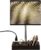 Briever USB Table Lamp, Multi-Functional Desk Lamp with 2 AC Outlets, Bedside Lamp with 3 USB Charging Ports and Wooden Phone Stands, Nightstand Lamp for Bedroom, Livingroom, Office, Black Shade