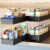 Nieifi Spice Organization for Cabinet-Vertical Spice Rack Pull Out-Spice Rack Organizer for Cabinet-4-1/3 inch Wide-Seasoning Kitchen Organizer-4.3″ W x 10.6″ D x 8.7″ H-2 Pack-2 Tier