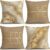 OBSEDE Inspirational Beige Marble Decorative Throw Pillow Covers 18 × 18 in, Set of 4, Couch Cushion Cases Inserts for Sofa Bed Living Room Home Decor, Single-Sided Print