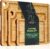 Unokit 3PCS Bamboo Cutting Boards Set – Large Natural Wooden Cutting Boards with Juice Groove & Built-in Handles，Ideal Charcuterie & Chopping for Meat, Vegetables, Dishwasher Safe