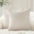 Topfinel Cream White Decorative Neutral Throw Pillow Covers 18×18 Inch for Couch Sofa Bed, Soft Corduroy Striped Patchwork Windmill Textured Square Cushion Covers Set of 2 Spring Boho Home Decor