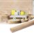 Art3d 48 x 96 Inch Natural Bamboo Wall Panel for Interior Wall Decor, Flexible Pole Wrap Wainscoting Wall Cladding Paneling for Living Room, Bedroom, Office, Kitchen Island, Light-carbonized
