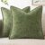 MIULEE Pack of 2 Couch Throw Pillow Covers 18×18 Inch Sage Green Farmhouse Decorative Pillow Covers with Stitched Edge Soft Chenille Solid Dyed Spring Pillow Covers for Sofa Bed Living Room