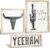 Putuo Decor Rustic 3 Piece Western Wall Decor, Boho Western Bedroom Decor, Farmhouse Western Wall Art 15.7×11.8 In(Yeehaw)