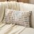 Aeckself Boho Chenille Tufted Pillow Cover 12 x 20 Inch, Rectangle Decorative Lumbar Throw Pillow Cover Neutral Pillowcase for Couch Bedroom Living Room, Orange White